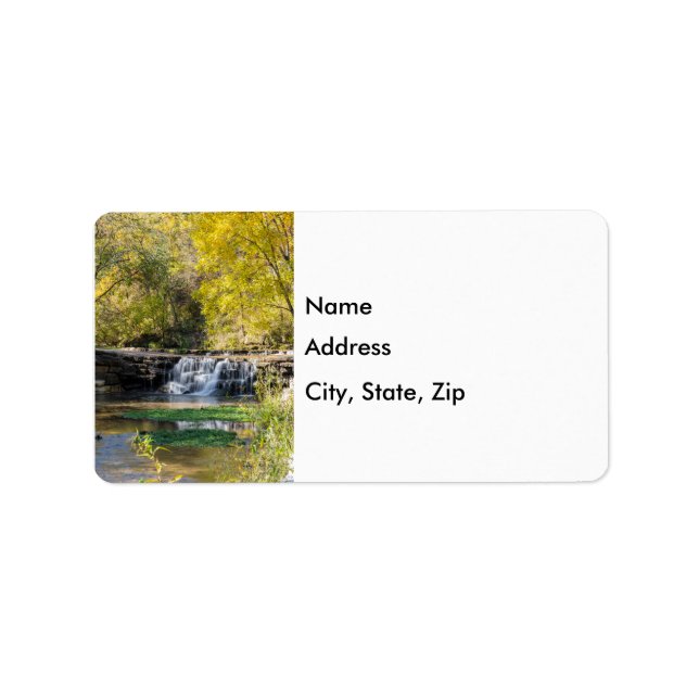 C'est un Étiquette de adresse de chute d'eau de Do (Devant)