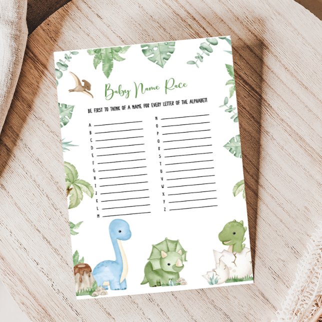 C'est un garçon Baby Shower Dinosaure Jeu de nom d (It's A Boy Dinosaur Baby Shower Game)