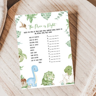 C'est un garçon Baby Shower Dinosaure Jeu The Pric