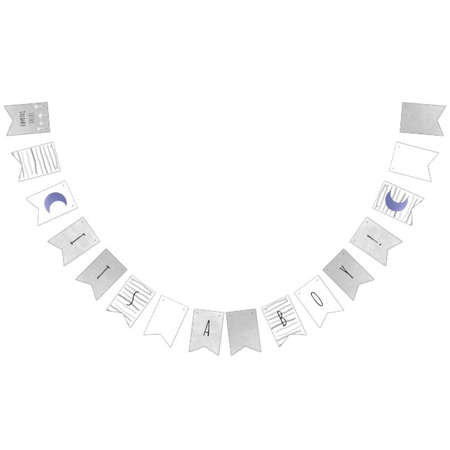 C'est un garçon Baby shower Drapeau Bannière Lune  (Tout)