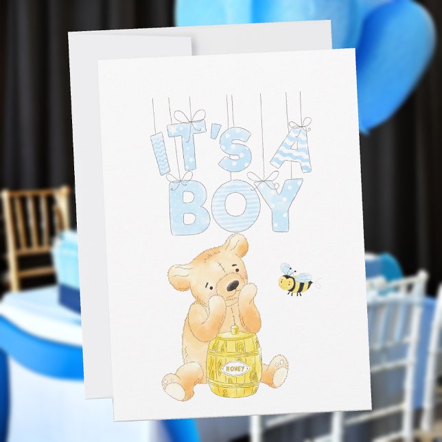 C'est un garçon Baby shower Teddy Bear Honey Bee I (Créateur téléchargé)