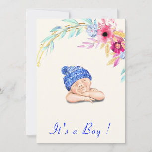 C'est un garçon ! Bonne invitation au Baby shower