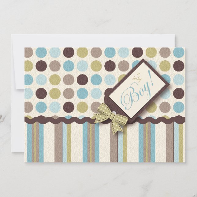 C'est un garçon ! Invitation (Devant)