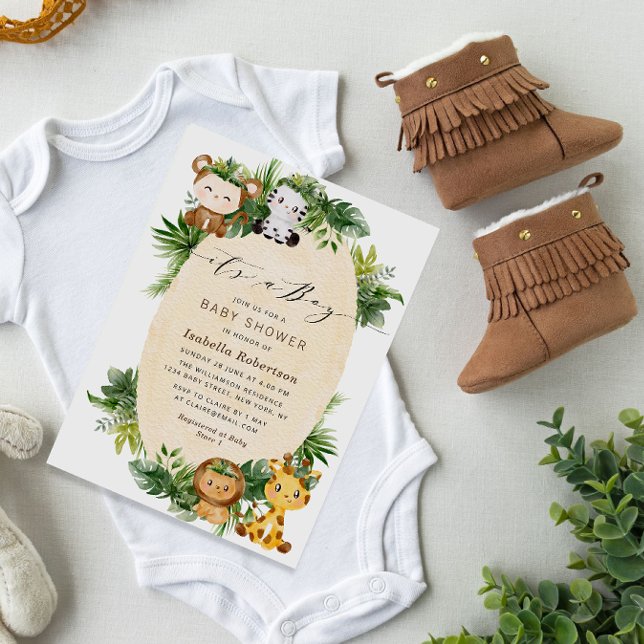 C'EST UN GARÇON | Invitation au baby shower de la  (Créateur téléchargé)