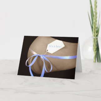 "C'est un garçon !" Invitation baby shower