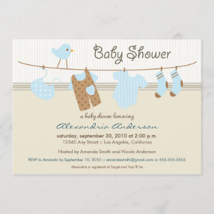 C'est un garçon ! Invitation Baby shower de la lig