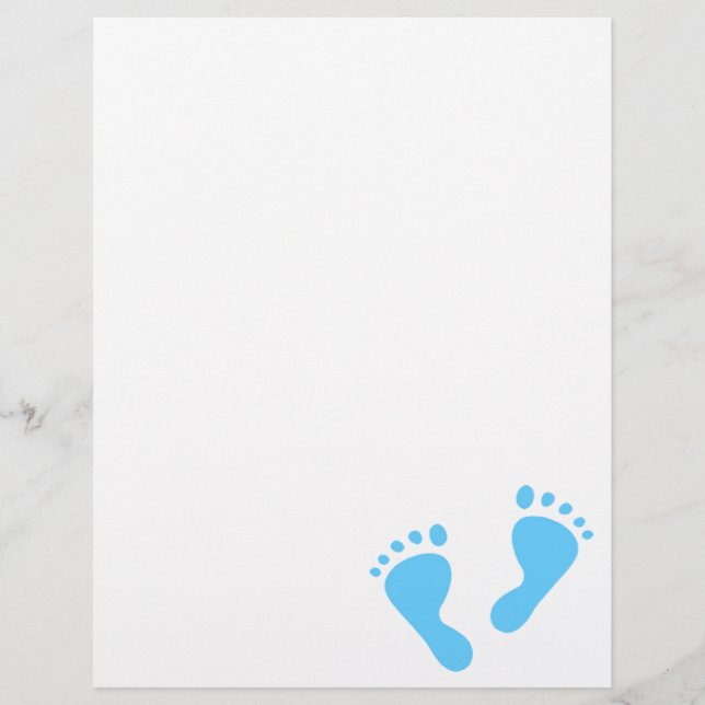 C'est un garçon - Pieds Bébés Bleus (Devant)