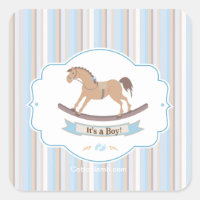 C'est un garçon qui chante des stickers Cheval