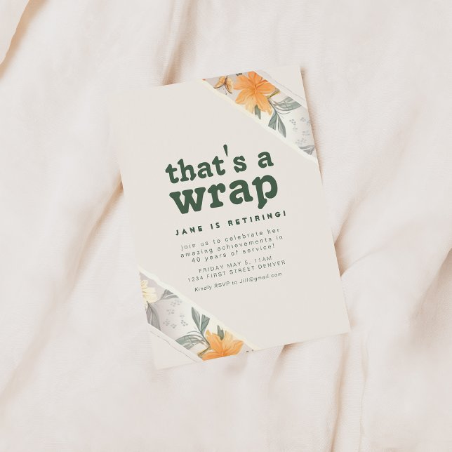 C'est un Invitation du Parti de la retraite floral (Créateur téléchargé)