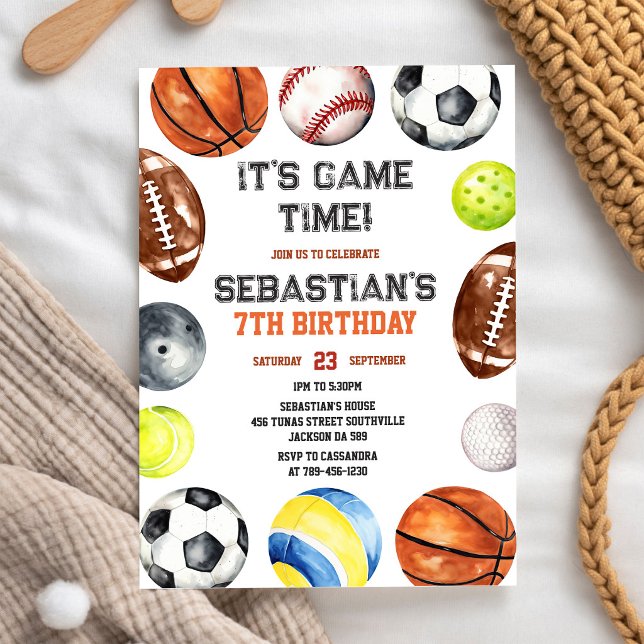 C'est un jeu de football pour enfants Invitation d (Créateur téléchargé)