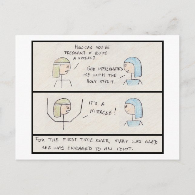 "C'est un miracle !" Carte postale (Devant)