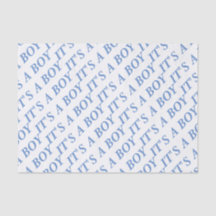 C'est un papier de soie de soie de GARÇON (bleu)