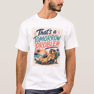 C'est Un Problème De Demain Tshirt Chien 