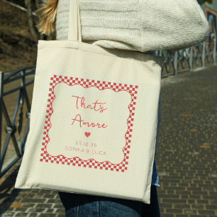 C'est un sac de bienvenue italien de mariage perso