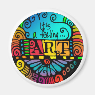 C'est un sentiment - Art - aimant circulaire