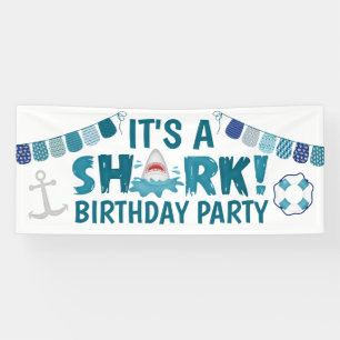 C'est un SHARK amusant Anniversaire Fête Bannière 