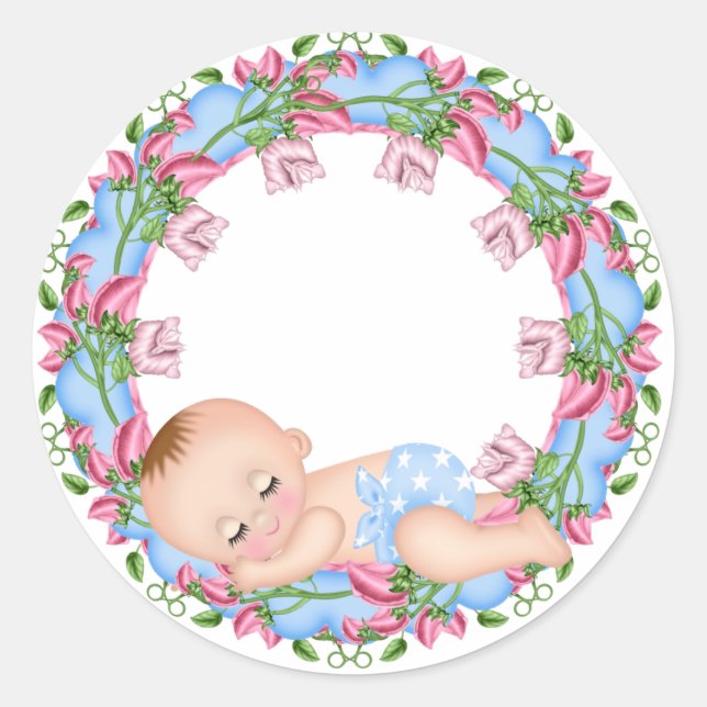 C'est un Sticker Baby shower garçon (Devant)