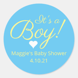 C'est un Stickers Baby shower Garçon