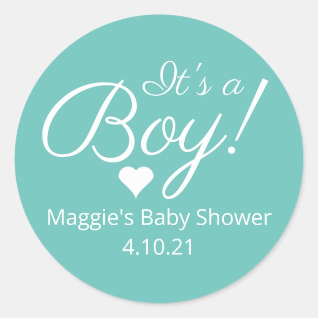 C'est un Stickers Baby shower Garçon (Devant)