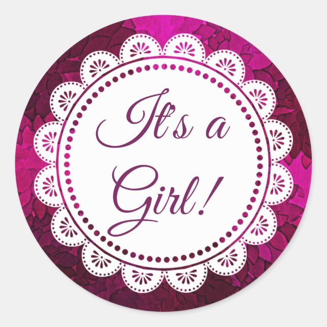 C'est un Stickers Girl Magenta (Devant)