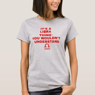 C'est un T-shirt d'astrologie de la balance