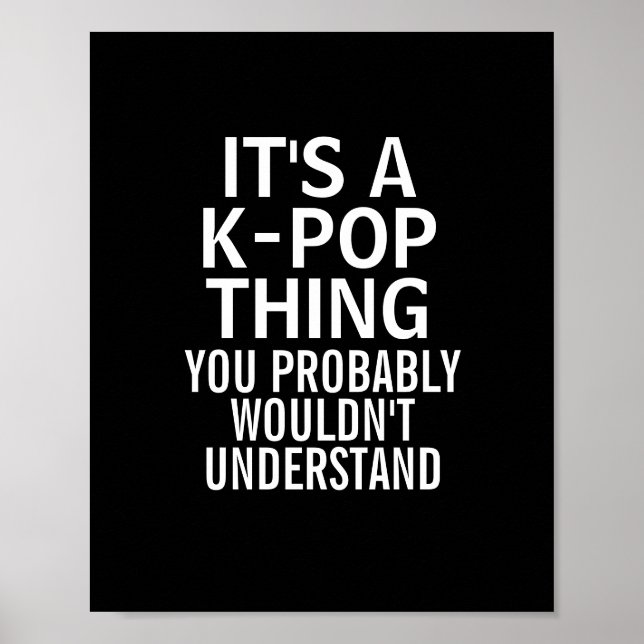 C'est une affiche KPOP thing (Devant)