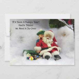 C'est une année difficile - Carte de Noël plate