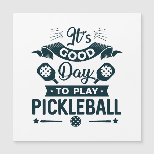 C'est une bonne journée pour jouer au Pickleball (Devant)