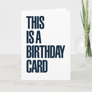 C'EST UNE CARTE D'ANNIVERSAIRE