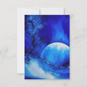 C'EST UNE CARTE DE REMERCIEMENTS LUNE BLEUE