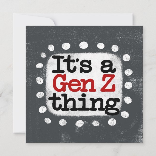 C'est une carte de voeux A Gen Z (Devant)