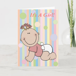 C'est une carte Faire-part fille
