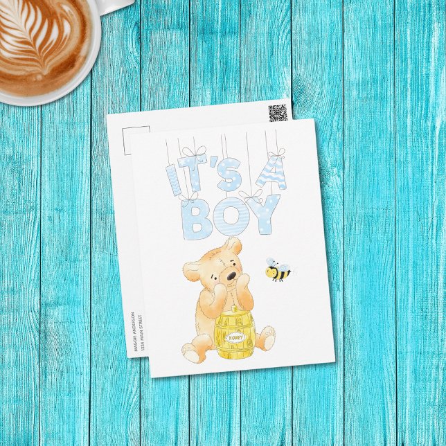 C'est une carte postale de Baby shower de garçon T (Créateur téléchargé)