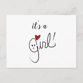 C'est une carte postale de fille