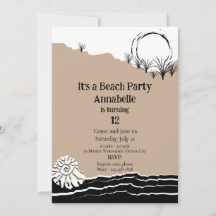 C'est une fête de plage Invitation d'anniversaire