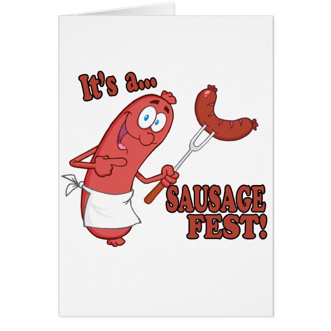 C'est une fête de saucisses Dessin animé drôle de  (Devant)