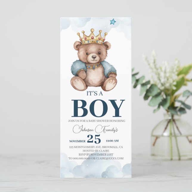 C'est une Fête Prénatale pour un Ours Garçon (Debout devant)