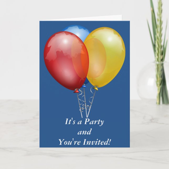 C'est une fête que vous êtes invité Carte personna (Devant)