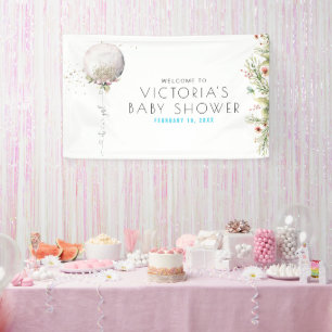 C'est une fille Bannière de bienvenue pour Baby