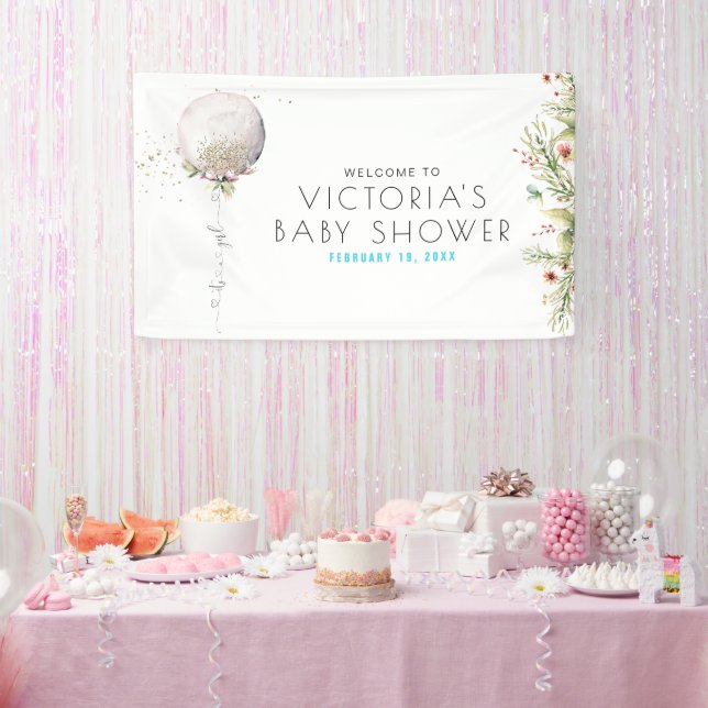 C'est une fille | Bannière de bienvenue pour Baby  (Fête)
