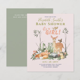 C'est une FILLE ! Cute Woodland Baby Animals Douch