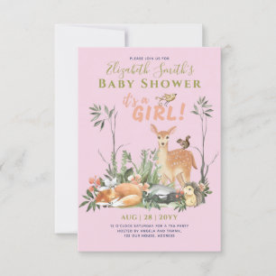 C'est une FILLE ! Cute Woodland Baby Animals Douch