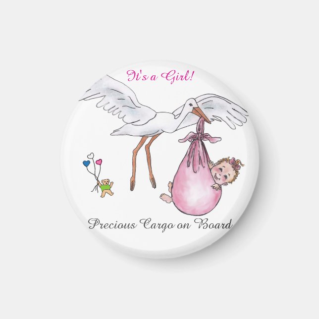C'est une fille ! Magnet (Devant)