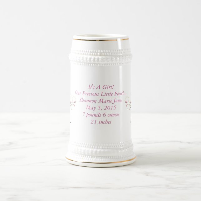 C'est une fille Notre petite perle précieuse Mug (Centre)