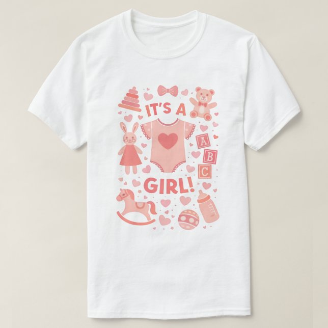 C'est une fille - T-Shirt pour femmes moderne pour (Design devant)