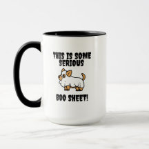 C'est une grosse feuille de livre Drôle Chien Mug