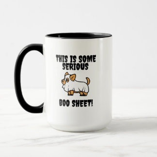 C'est une grosse feuille de livre Drôle Chien Mug