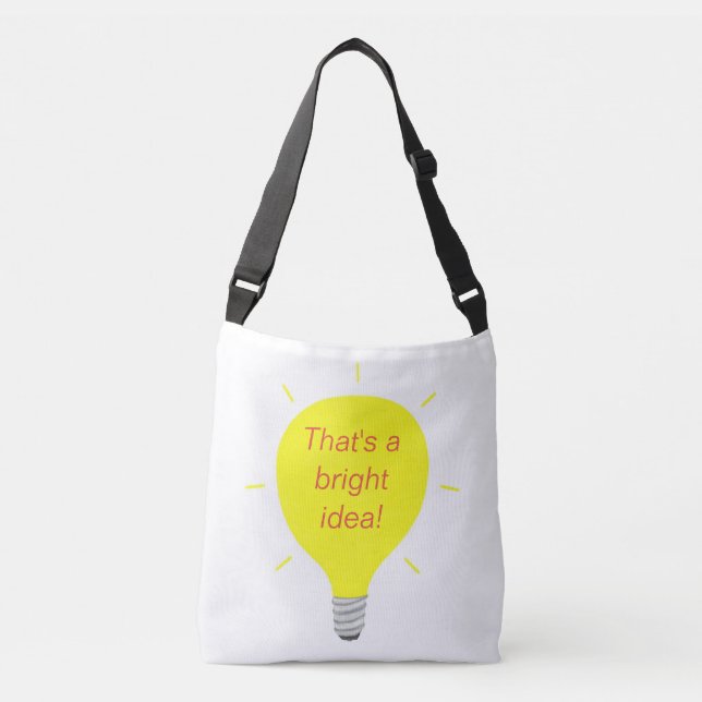 C'est une idée brillante, ampoule jaune, sacs (Devant)