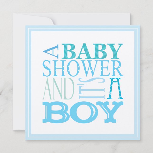 C'est une invitation à un Baby shower (Devant)