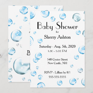 C'est une Invitation de Baby shower de bulle